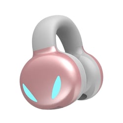 Ecouteurs Bluetooth Sans Douleur Sport Affaires Son HIFI Étanche Blanc Rose YONIS
