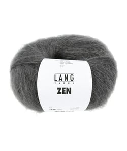 Pelote de Laine, Alpaga et Soie à tricoter ZEN - 25GR - Lang Yarns 0005 Gris