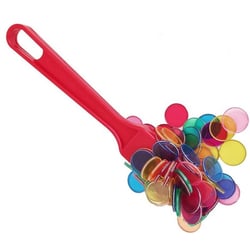 Baton magnetique rouge + 100 pions de loto - ramasse jetons - kit accessoires bingo