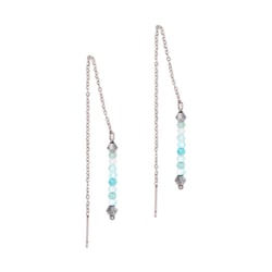 Boucles d'oreilles pendantes Lumia en pierres Amazonite - Sloya