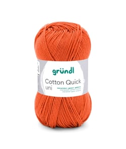 Fil à tricoter COTTON QUICK UNI - Gründl - PPSC - certifié Oeko-Tex 176 Orange