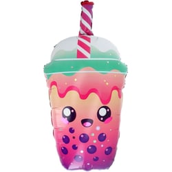 Ballon Aluminium Hélium Bubble Tea Kawaii Party 76 cm