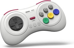8bitdo Manette Bluetooth 8 boutons M30, couleur Blanche/White compatible sur Switch, Android & PC