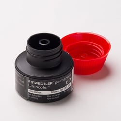 Flacon de recharge pour feutre permanent - Rouge - Lumocolor - Staedtler