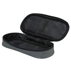 Trousse - Plumier - Gris - 1 compartiment - Fermeture zip - 23x10x5cm - Scolaire