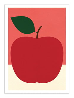 Affiche 30 x 40 cm - Red apple - Rosi Feist