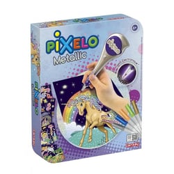 Set de coloriage et dessin - LANSAY - Pixelo Metallic