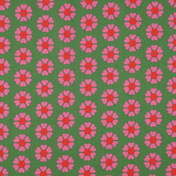 Tissu Coton enduit Kalvin sur fond Vert