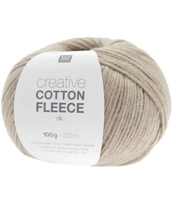 Pelote de coton Creative Cotton Fleece dk - 100 GR - Rico Design 09 Marron Poussière