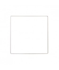 Anneau de métal CARRE BLANC 20 cm et 30 cm pour décoration murale - Rico Design 20 Cm blanc