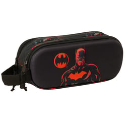 Trousse Batman rouge 3D 21 CM - 2 compartiments