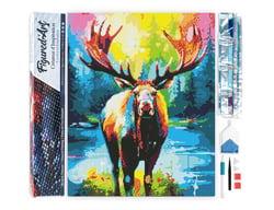 Diamond Painting Broderie Diamant Figured’Art 40x50cm toile entière roulée avec diamants carrés - Orignal Coloré Abstrait