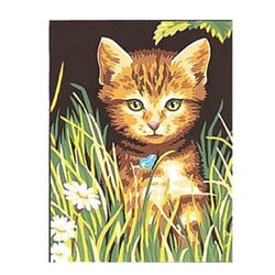 LUC - Kit canevas Chat 25x30cm