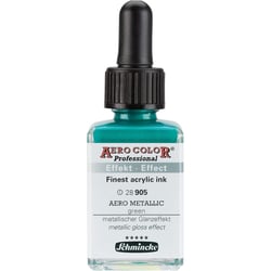 Encre acrylique - Extra-fine - Vert effet métallique - 28 905 - Aéro Color Pro - Schmincke