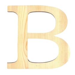 Lettre B - 19 cm - bois - Artemio