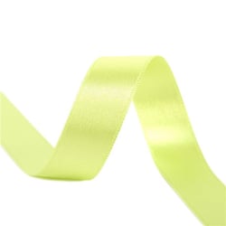 Bobine 25m ruban satin double face Vert nil/bleu fabriqué en France