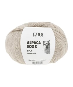Pelote de laine Alpaca Soxx 6-PLY - 150GR - Lang Yarns 0026 Sable Chiné