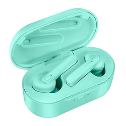 Ecouteurs Bluetooth 5.0 Etanche Avec Boite De Charge Magnétique Et Power Bank Vert YONIS
