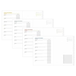 PLAN NOTE 1521 4C ML Recharge - 15x21 cm - Semainier - 16 mois de septembre à décembre