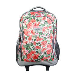 Sac à dos à roulettes Offshore Grise Fleurs BAGTROTTER