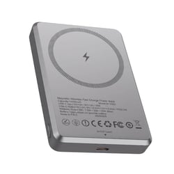 LinQ Powerbank MagSafe 10000mAh 15W et Filaire 22.5W avec 4 Témoins LED de Charge Gris