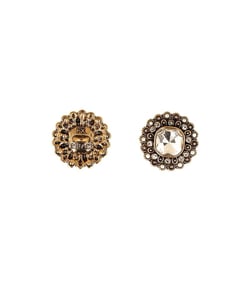 Bouton strass blanc
