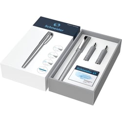 Stylo plume - Argent - 3 plumes avec cartouches - Schneider - Callissima