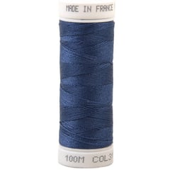 Fil à coudre polyester 100m made in France - bleu bugatti 317