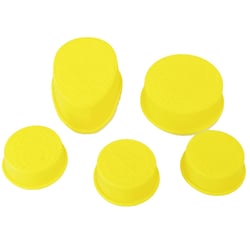 5 Petits moules souples Spiderman Jaune