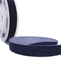 Bobine 10m Velours haute densité bleu marine