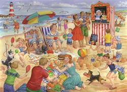 Puzzle 250 pièces - Pièces XXL - Au Bord de la Mer - HOP - House of Puzzles