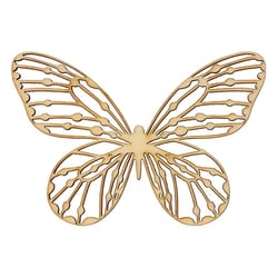 4 décorations en bois Papillons