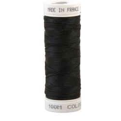 Fil à coudre polyester 100m made in France - noir 1
