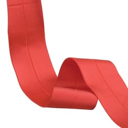Elastique satiné pré-plié 45mm rouge au mètre