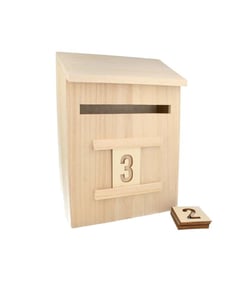 AK183 – Boîte De 34 Lettres En Bois – Les Bois De Megève Babi Relief – Fabriqué En France
