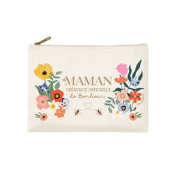 Trousse rectangulaire PM (20x13 cm) - Le bonheur est partout (maman)