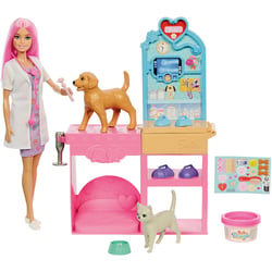 Barbie - Poupée et ensemble pour clinique vétérinaire