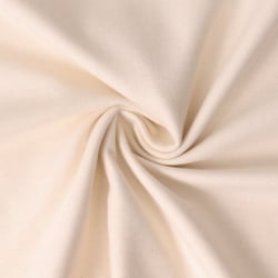 Tissu Flanelle de Coton Jasmine  uni  Ecru