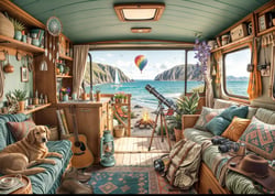Puzzle 500 pièces - Camping de la Côte - Bluebird Puzzle