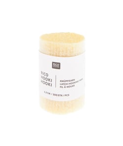 Fil à nouer 6,5 cm - Rico Hooki Hooki - Rico Design Jaune Clair