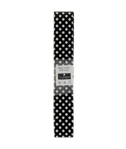 Biais en coton motif Pois 1,5m x 20mm - Passion Rubans Noir