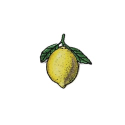 Ecusson thermocollant jardin citron 3cm x 3cm