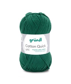 Fil à tricoter COTTON QUICK UNI - Gründl - PPSC - certifié Oeko-Tex 169 Vert