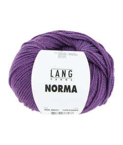 Pelote de coton à tricoter Norma - Lang Yarns 47 Violet