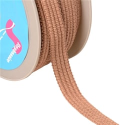 Bobine 20m Galon quatre cordons 15mm beige foncé
