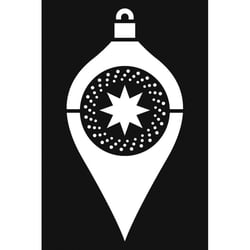 Artemio - Pochoir Boule Noel Perle 10 x 15 cm