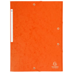 Chemise à élastiques Maxi capacity carte lustrée 425gm2 - A4 - Orange - x 25 - Exacompta