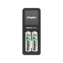 ENERGIZER Chargeur de Piles NiMH 1.2V pour AA/AAA avec Indicateur LED Noir