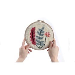 Graine Créative - Kit Punch Needle Vegetal Ø 20 cm