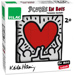 Coffret de 9 cubes Keith Haring - Vilac